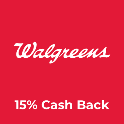 Walgreens 15% Cash Back